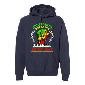 Juneteenth Breaking Every Chain Since 1865 African American Premium Hoodie