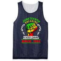 Juneteenth Breaking Every Chain Since 1865 African American Mesh Reversible Basketball Jersey Tank