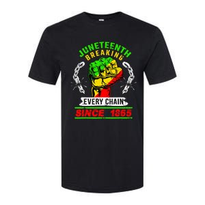 Juneteenth Breaking Every Chain Since 1865 African American Softstyle CVC T-Shirt