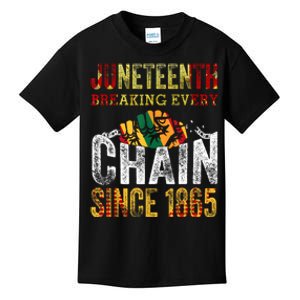 Juneteenth Breaking Every Chain Since 1865 Men Women Kids T-Shirt