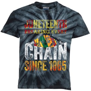 Juneteenth Breaking Every Chain Since 1865 Men Women Kids Tie-Dye T-Shirt