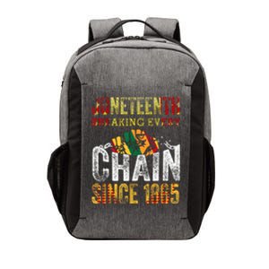 Juneteenth Breaking Every Chain Since 1865 Men Women Vector Backpack