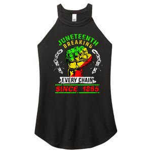 Juneteenth Breaking Every Chain Since 1865 African American Women's Perfect Tri Rocker Tank