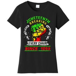 Juneteenth Breaking Every Chain Since 1865 African American Women's T-Shirt