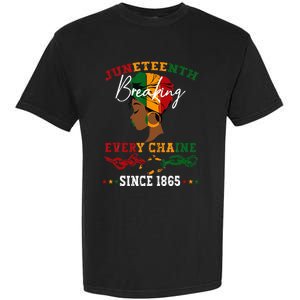 Juneteenth Breaking Every Chain Since 1865 Garment-Dyed Heavyweight T-Shirt