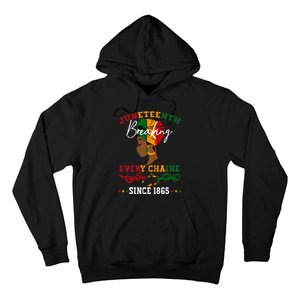 Juneteenth Breaking Every Chain Since 1865 Hoodie