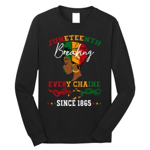 Juneteenth Breaking Every Chain Since 1865 Long Sleeve Shirt