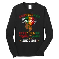 Juneteenth Breaking Every Chain Since 1865 Long Sleeve Shirt