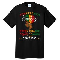 Juneteenth Breaking Every Chain Since 1865 Tall T-Shirt