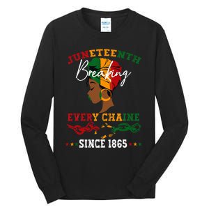 Juneteenth Breaking Every Chain Since 1865 Tall Long Sleeve T-Shirt