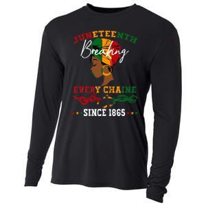 Juneteenth Breaking Every Chain Since 1865 Cooling Performance Long Sleeve Crew