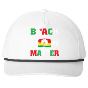 Junenth Black Educator Matters Black History Month Gift Snapback Five-Panel Rope Hat