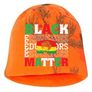 Junenth Black Educator Matters Black History Month Gift Kati - Camo Knit Beanie