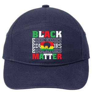 Junenth Black Educator Matters Black History Month Gift 7-Panel Snapback Hat