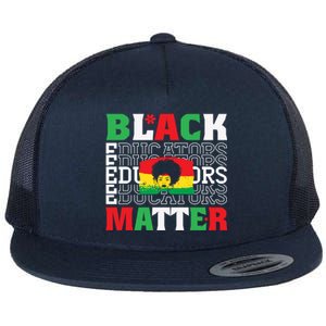 Junenth Black Educator Matters Black History Month Gift Flat Bill Trucker Hat