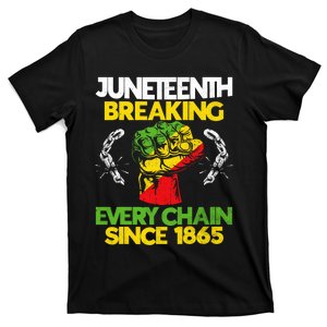 Juneteenth Breaking Every Chain Since 1865 African American Gift T-Shirt