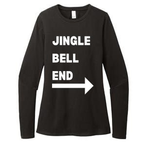 Jingle Bell End Rude Christmas Womens CVC Long Sleeve Shirt