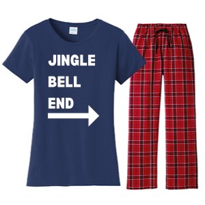 Jingle Bell End Rude Christmas Women's Flannel Pajama Set