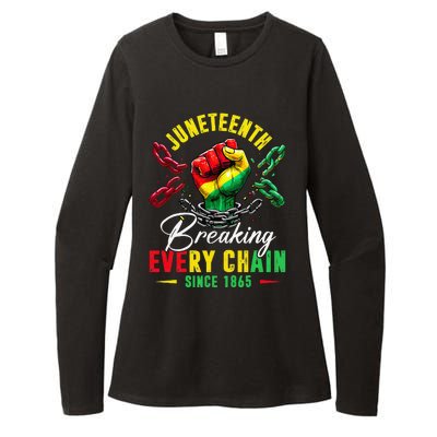 Juneteenth Breaking Every Chain Since 1865 Womens CVC Long Sleeve Shirt