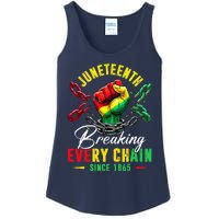 Juneteenth Breaking Every Chain Since 1865 Ladies Essential Tank