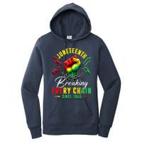 Juneteenth Breaking Every Chain Since 1865 Women's Pullover Hoodie