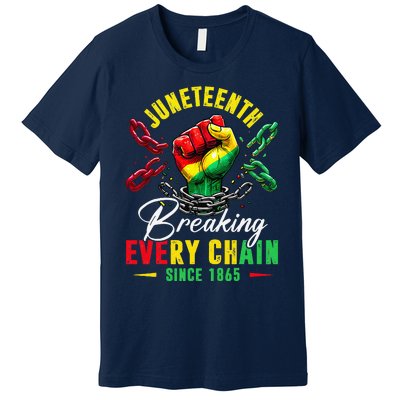 Juneteenth Breaking Every Chain Since 1865 Premium T-Shirt