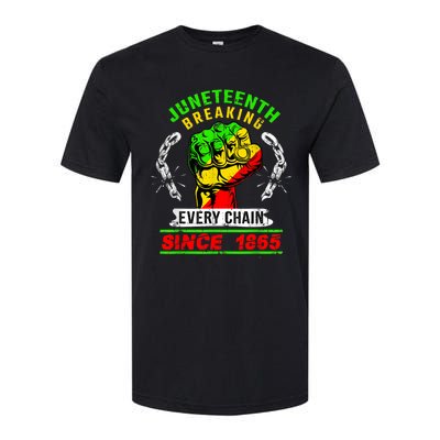 Juneteenth Breaking Every Chain Since 1865 African American Softstyle® CVC T-Shirt