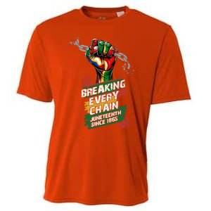 Junenth Breaking Every Chain Since 1865 Cute Gift Cooling Performance Crew T-Shirt