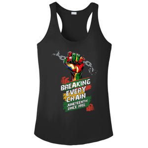 Junenth Breaking Every Chain Since 1865 Cute Gift Ladies PosiCharge Competitor Racerback Tank