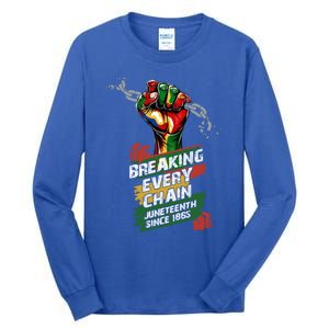 Junenth Breaking Every Chain Since 1865 Cute Gift Tall Long Sleeve T-Shirt