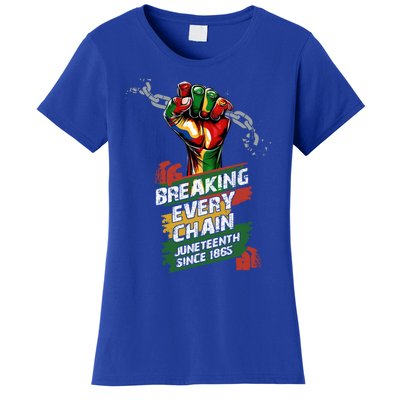 Junenth Breaking Every Chain Since 1865 Cute Gift Women's T-Shirt