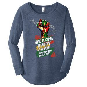 Junenth Breaking Every Chain Since 1865 Cute Gift Women's Perfect Tri Tunic Long Sleeve Shirt