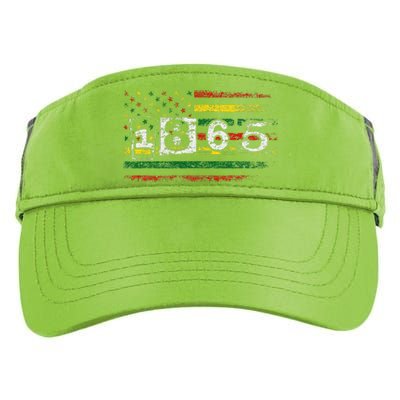 Juneteenth Black Emancipation Day 1865 Adult Drive Performance Visor