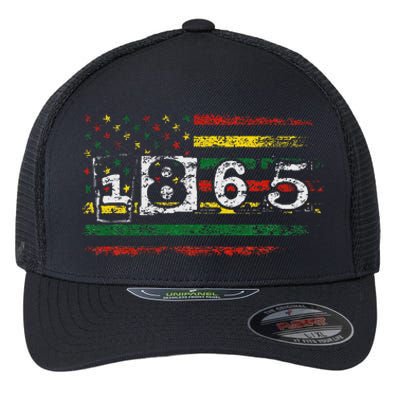 Juneteenth Black Emancipation Day 1865 Flexfit Unipanel Trucker Cap