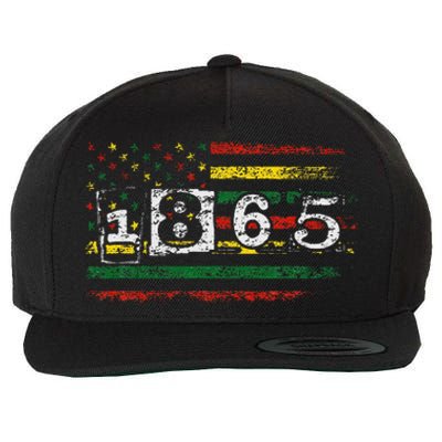 Juneteenth Black Emancipation Day 1865 Wool Snapback Cap