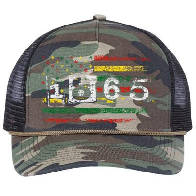 Juneteenth Black Emancipation Day 1865 Retro Rope Trucker Hat Cap