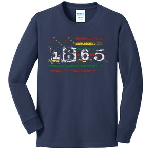 Juneteenth Black Emancipation Day 1865 Kids Long Sleeve Shirt