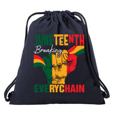 Junenth Breaking Every Chain Since 1865 Meaningful Gift Drawstring Bag