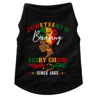 Juneteenth Breaking Every Chain Since 1865 Doggie Tank
