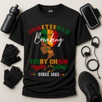 Juneteenth Breaking Every Chain Since 1865 Performance Shirt
