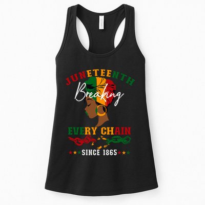 Juneteenth Breaking Every Chain Since 1865 Womens Tank Top