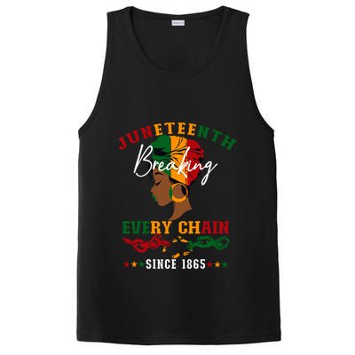 Juneteenth Breaking Every Chain Since 1865 PosiCharge Competitor Tank