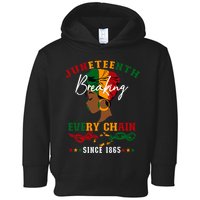 Juneteenth Breaking Every Chain Since 1865 Toddler Hoodie