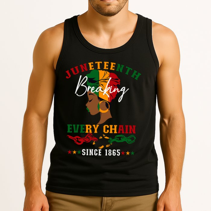 Juneteenth Breaking Every Chain Since 1865 Tank Top