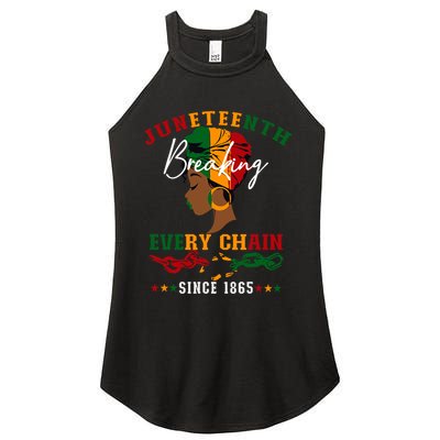 Juneteenth Breaking Every Chain Since 1865 Women's Perfect Tri Rocker Tank