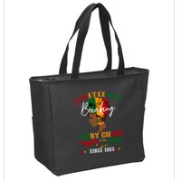 Juneteenth Breaking Every Chain Since 1865 Zip Tote Bag