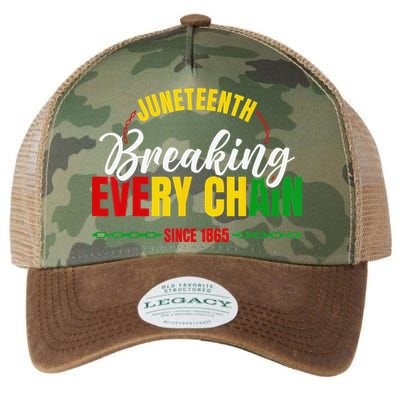 Juneteenth Breaking Every Chain Since 1865 Legacy Tie Dye Trucker Hat