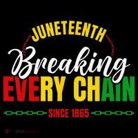 Juneteenth Breaking Every Chain Since 1865 Flatbill Hat