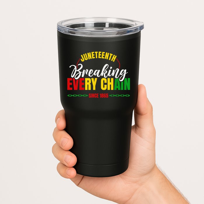 Juneteenth Breaking Every Chain Since 1865 Tumbler