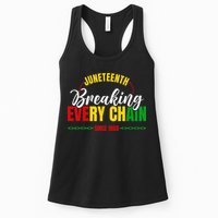 Juneteenth Breaking Every Chain Since 1865 Womens Tank Top